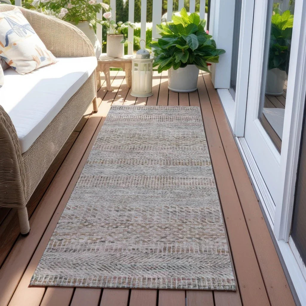 Viviennea Ivory Washable Indoor - Outdoor Rug - LOOMLAN - LOOMLAN Rugs - Outdoor Rugs