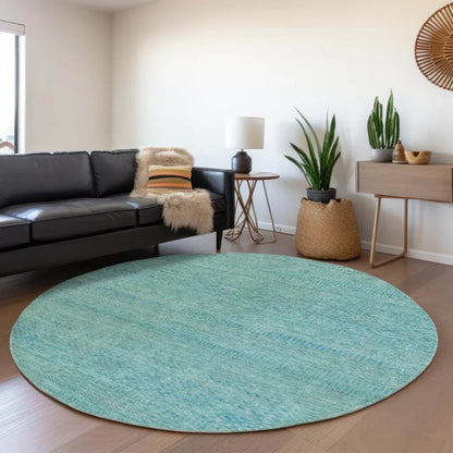 Viviennea Teal Washable Indoor - Outdoor Rug - LOOMLAN - LOOMLAN Rugs - Outdoor Rugs