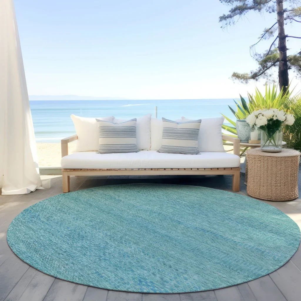 Viviennea Teal Washable Indoor - Outdoor Rug - LOOMLAN - LOOMLAN Rugs - Outdoor Rugs