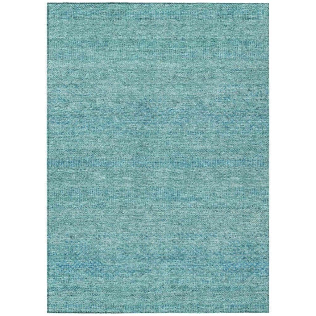 Viviennea Teal Washable Indoor - Outdoor Rug - LOOMLAN - LOOMLAN Rugs - Outdoor Rugs