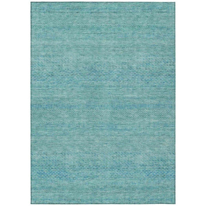 Viviennea Teal Washable Indoor - Outdoor Rug - LOOMLAN - LOOMLAN Rugs - Outdoor Rugs