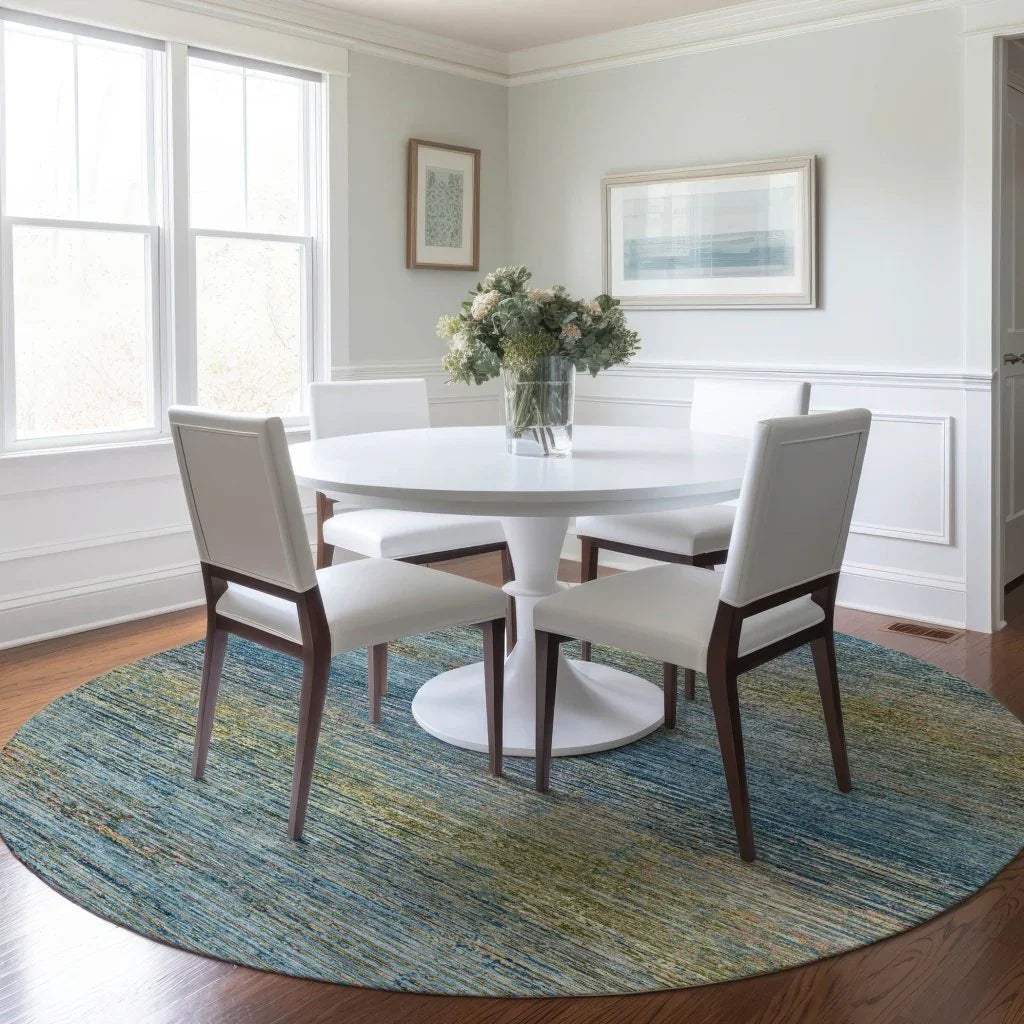 Viya Blue Washable Indoor - Outdoor Rug - LOOMLAN - LOOMLAN Rugs - Outdoor Rugs