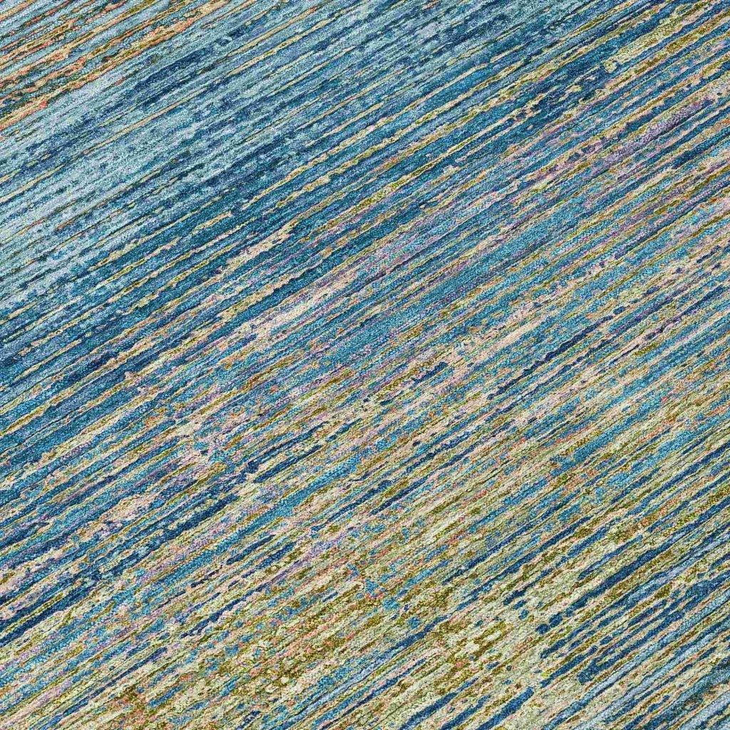 Viya Blue Washable Indoor - Outdoor Rug - LOOMLAN - LOOMLAN Rugs - Outdoor Rugs