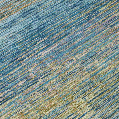 Viya Blue Washable Indoor - Outdoor Rug - LOOMLAN - LOOMLAN Rugs - Outdoor Rugs