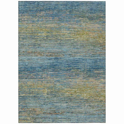 Viya Blue Washable Indoor - Outdoor Rug - LOOMLAN - LOOMLAN Rugs - Outdoor Rugs