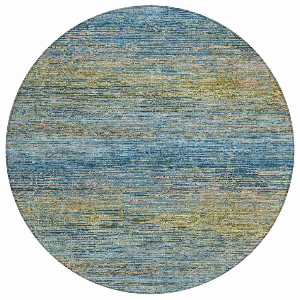 Viya Blue Washable Indoor - Outdoor Rug - LOOMLAN - LOOMLAN Rugs - Outdoor Rugs