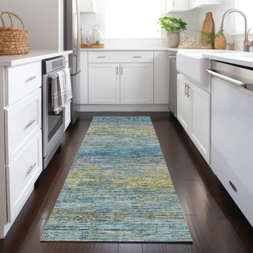 Viya Blue Washable Indoor - Outdoor Rug - LOOMLAN - LOOMLAN Rugs - Outdoor Rugs