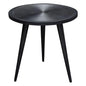 Vortex Round End Table in Black Finish - LOOMLAN - Diamond Sofa - Side Tables