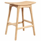 Wabi Sungkai Wooden Modern Counter Stool - LOOMLAN - Artesia - Counter Stools
