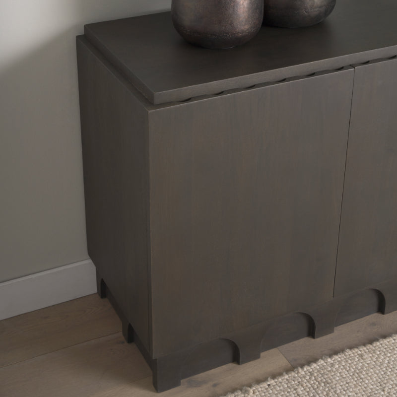 Wagner Wooden Arched Accent Cabinet