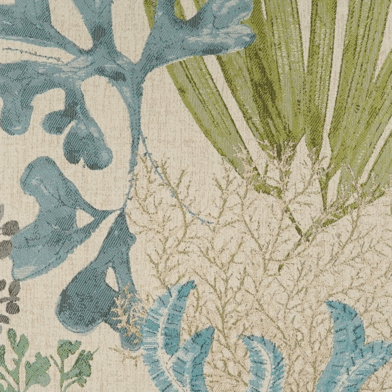 Wakame Teal Throw Pillow