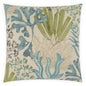 Wakame Teal Throw Pillow