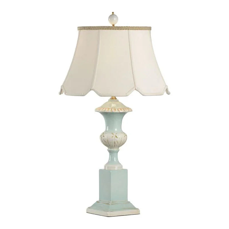 Wakefield Italian Blue Ceramic Table Lamp - LOOMLAN - Chelsea House - Table Lamps