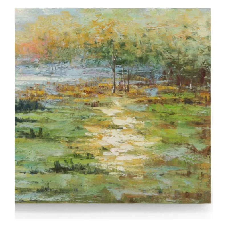 Walk In The Park Oil Painting Artwork-Framed Wall Art-Chelsea House-LOOMLAN
