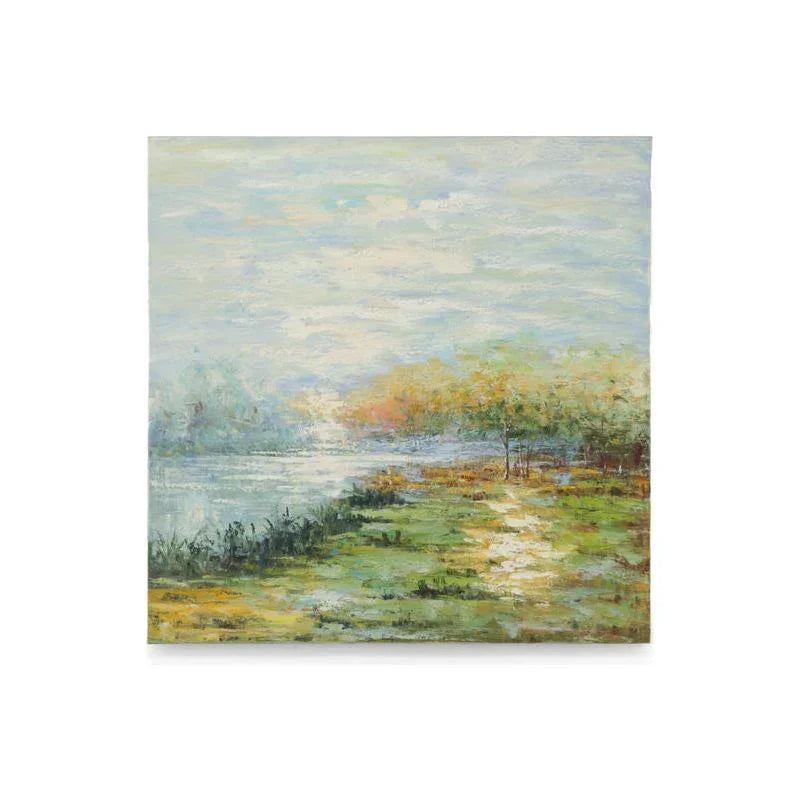 Walk In The Park Oil Painting Artwork-Framed Wall Art-Chelsea House-LOOMLAN