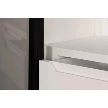 Walker Wooden Glass Door Black Bookcase - LOOMLAN - Sarreid - Bookcases