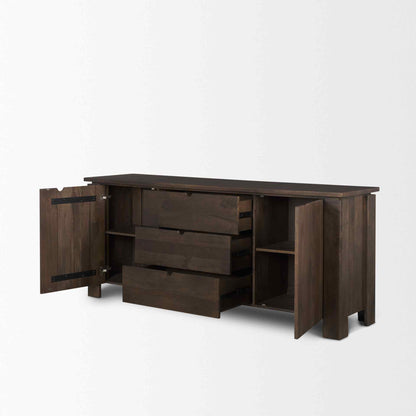 Wallen Three Drawers Wood Sideboard