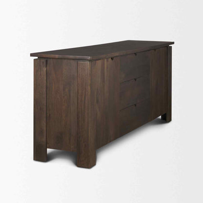 Wallen Three Drawers Wood Sideboard