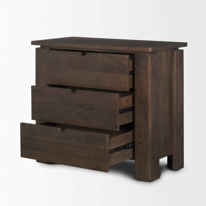Wallen Three Drawers Wooden Chest