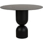 Wanda Dining Table, Black Steel-Dining Tables-Noir-LOOMLAN