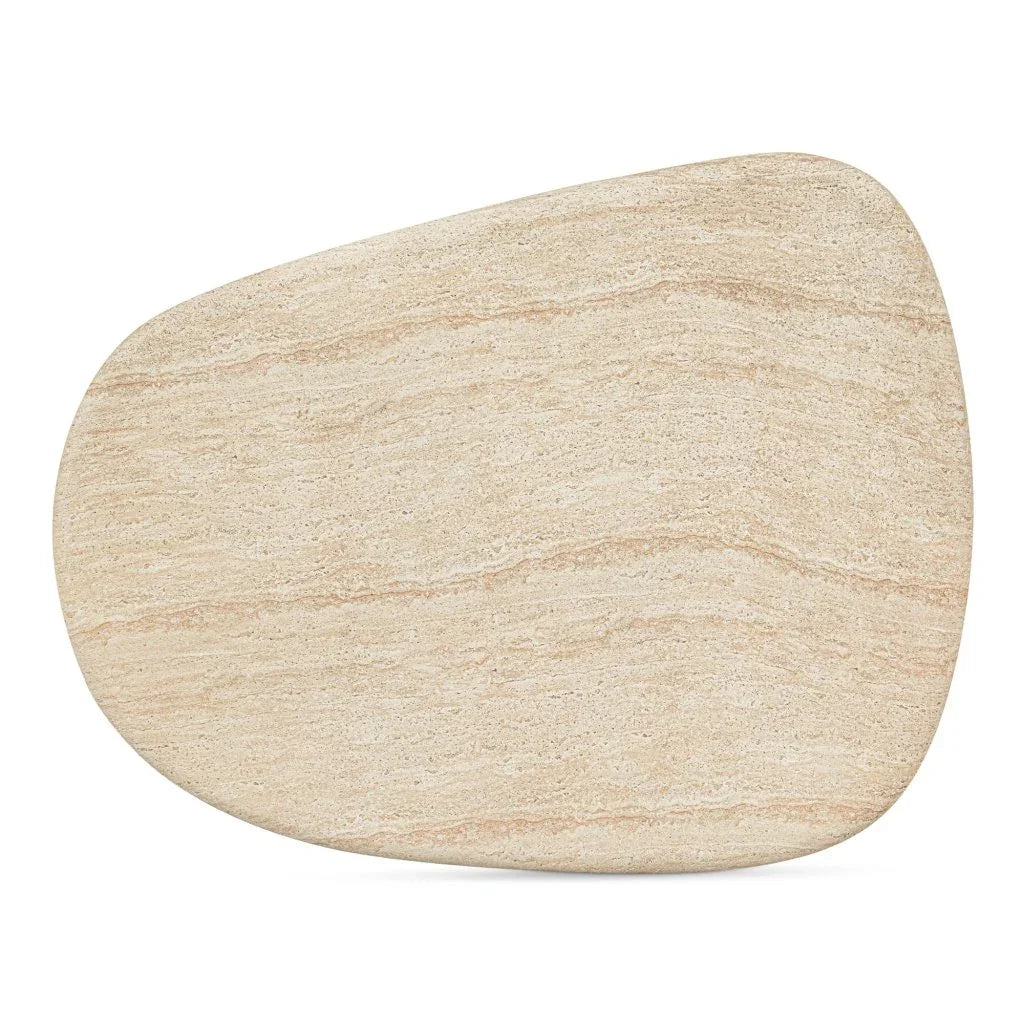 Warby Faux Travertine Cement Outdoor Coffee Table-Outdoor Coffee Tables-Moe's Home-LOOMLAN