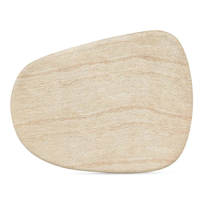 Warby Faux Travertine Cement Outdoor Coffee Table-Outdoor Coffee Tables-Moe's Home-LOOMLAN