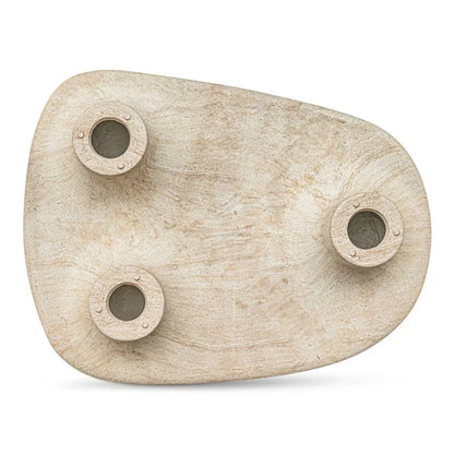 Warby Faux Travertine Cement Outdoor Coffee Table-Outdoor Coffee Tables-Moe's Home-LOOMLAN