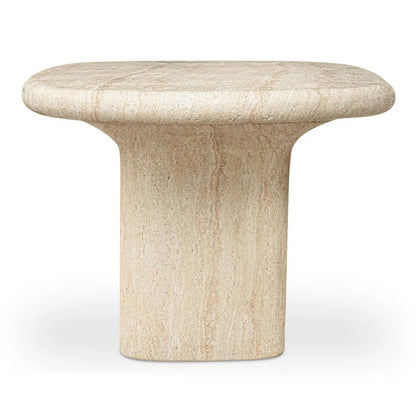 Warby Faux Travertine Outdoor Dining Table-Outdoor Dining Tables-Moe's Home-LOOMLAN