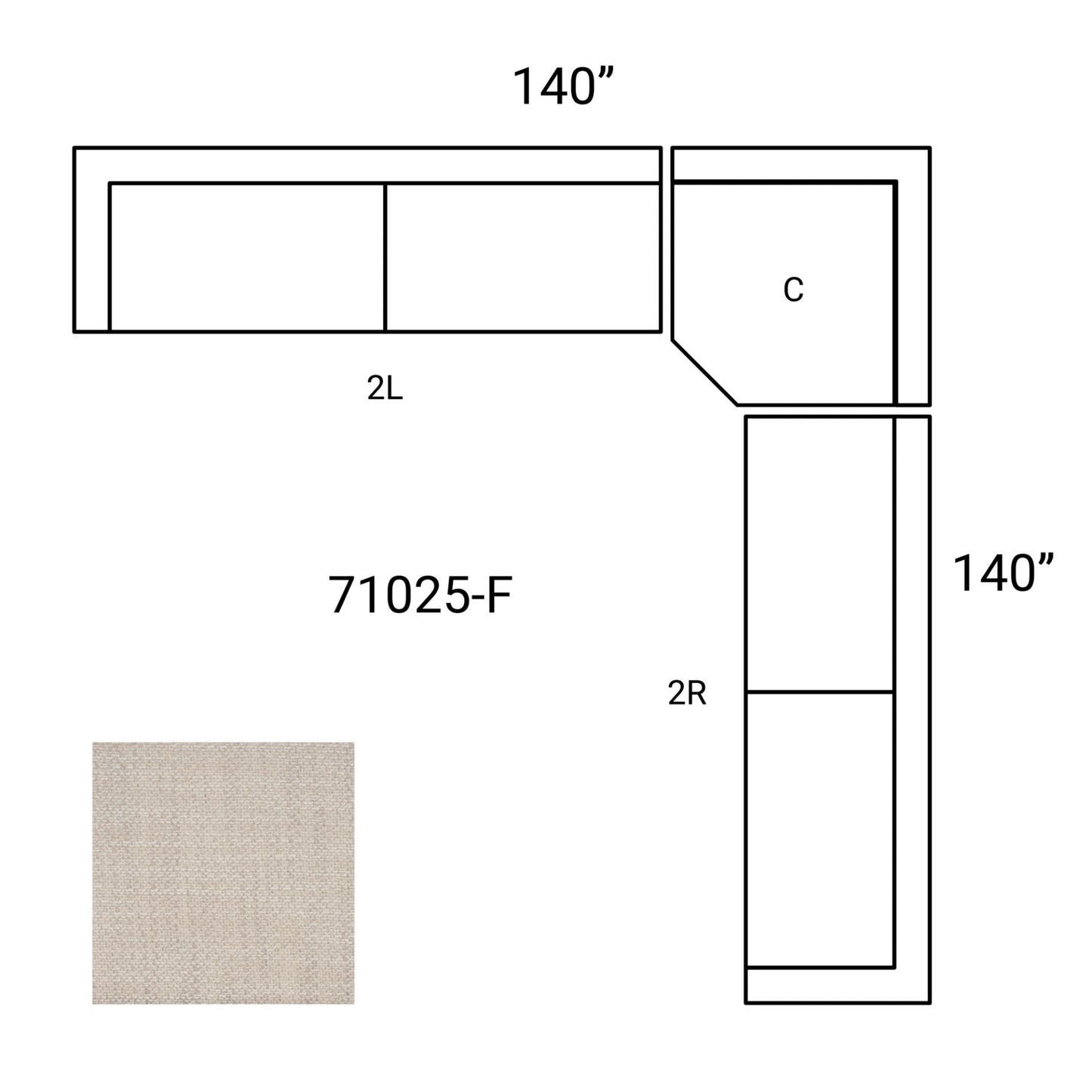 Warner Four Seater Sectional Sofa with Corner-Modular Sofas-Mercana-LOOMLAN