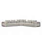 Warner Four Seater Sectional Sofa with Corner-Modular Sofas-Mercana-Grey-LOOMLAN