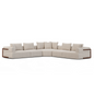 Warner Four Seater Sectional Sofa with Corner-Modular Sofas-Mercana-Oatmeal-LOOMLAN