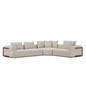 Warner Performance Fabric Sectional Sofa-Modular Sofas-Mercana-Oatmeal-Right Facing-LOOMLAN