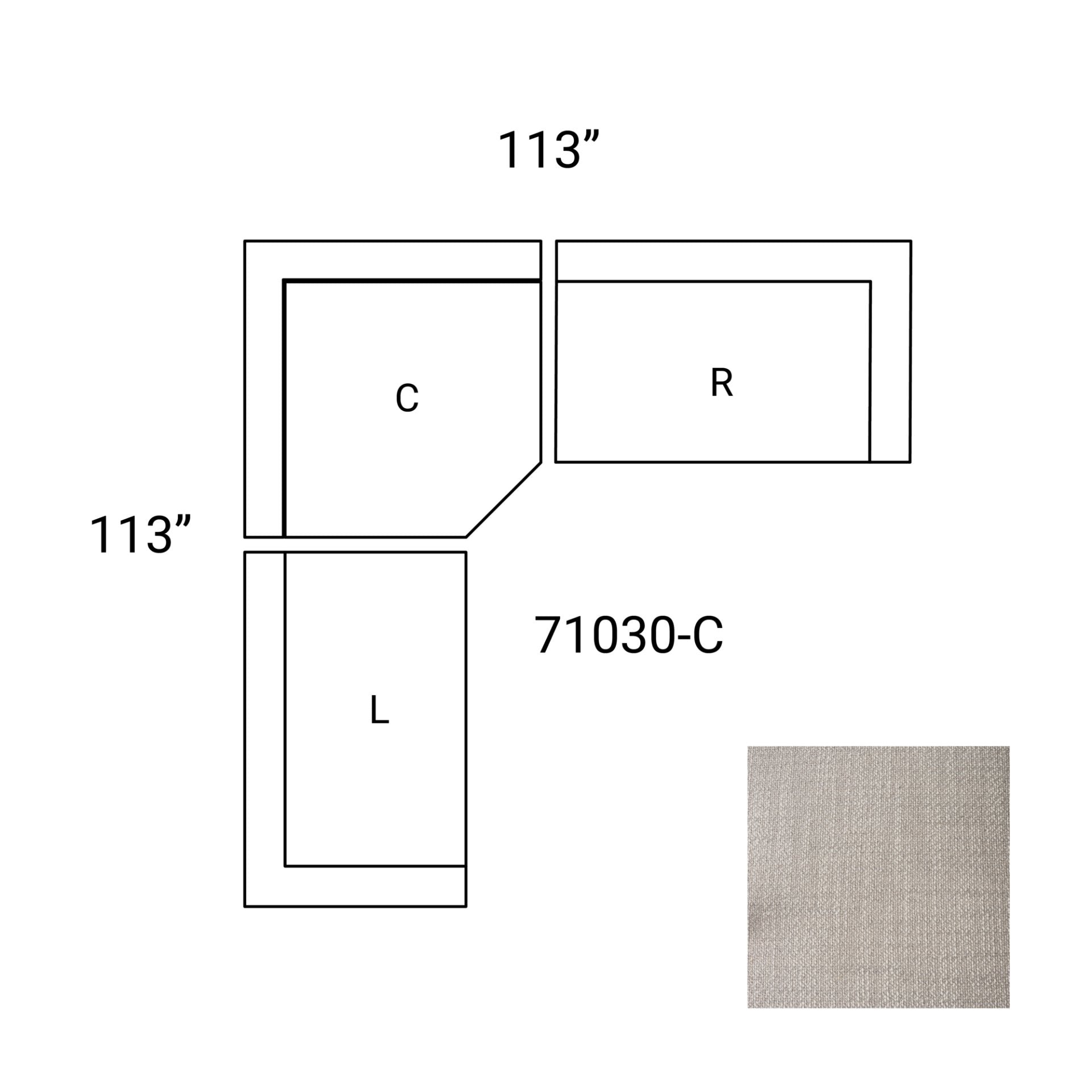 Warner Two Seater Sectional with Corner-Modular Sofas-Mercana-LOOMLAN