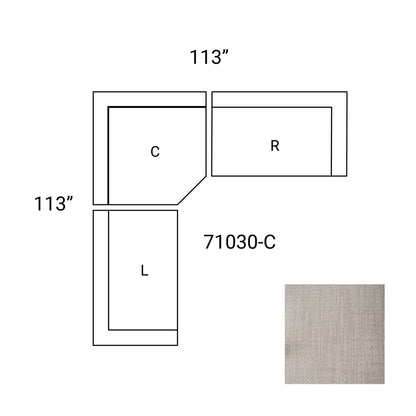 Warner Two Seater Sectional with Corner-Modular Sofas-Mercana-LOOMLAN