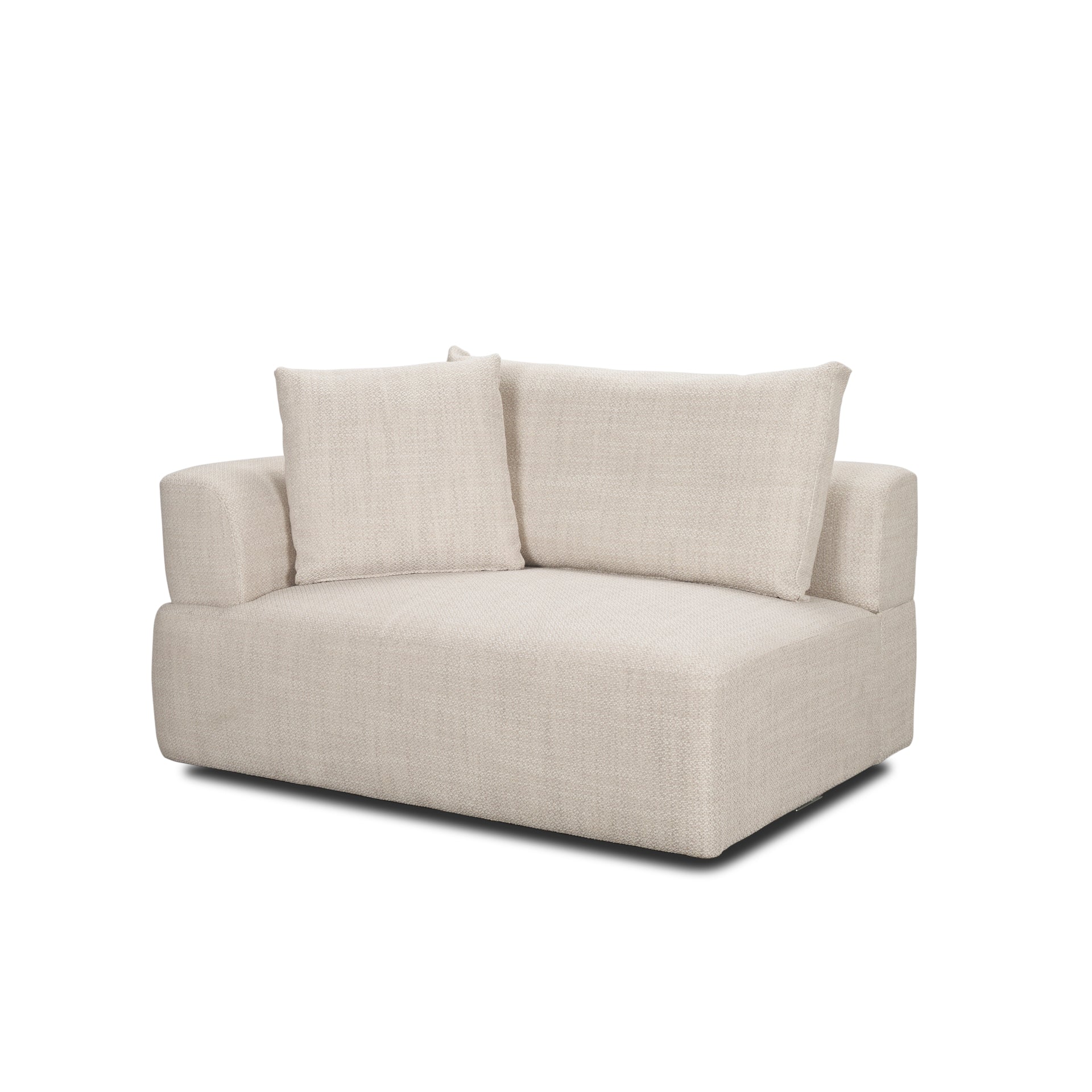 Warner Two Seater Sectional with Corner-Modular Sofas-Mercana-LOOMLAN