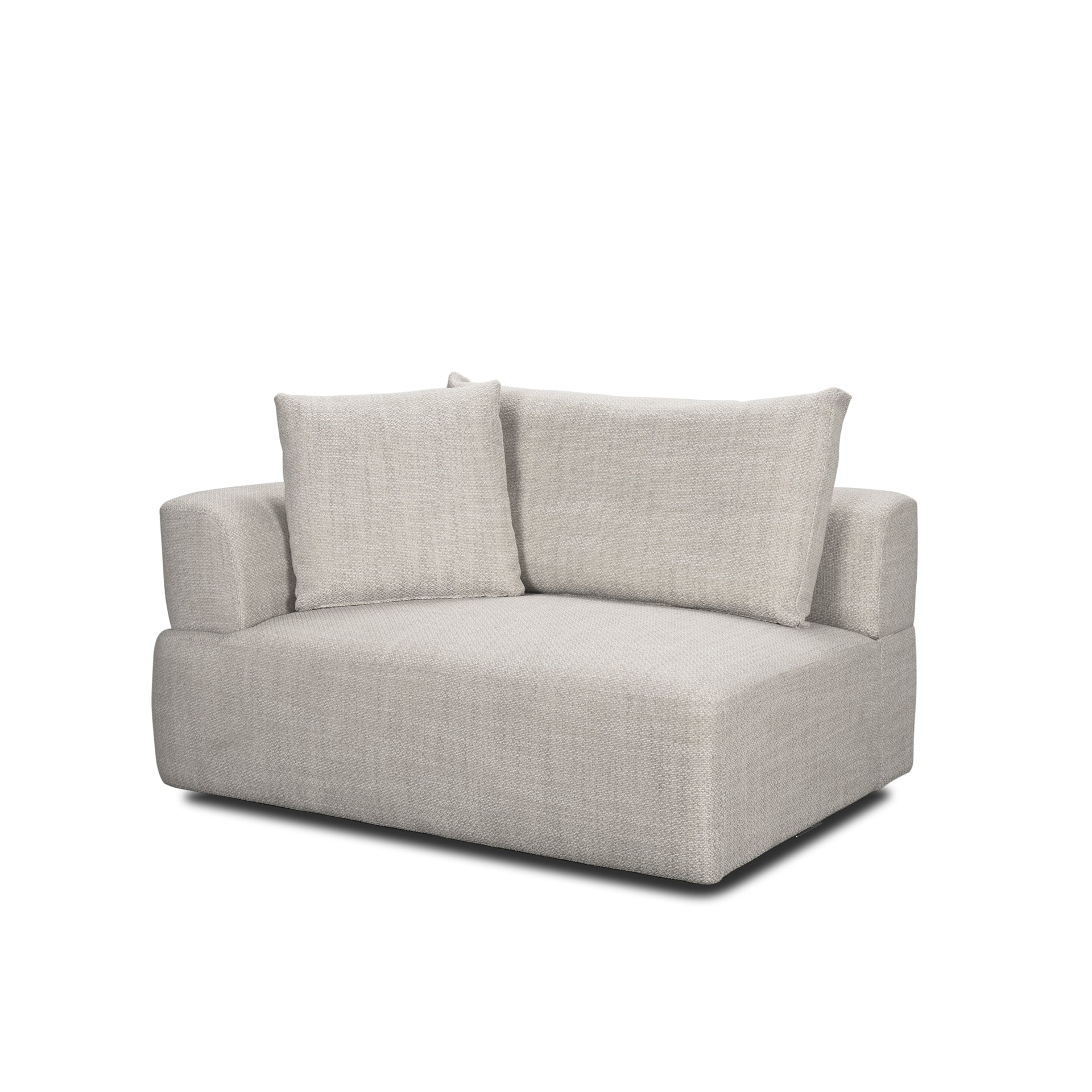 Warner Two Seater Sectional with Corner-Modular Sofas-Mercana-LOOMLAN