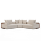 Warner Two Seater Sectional with Corner-Modular Sofas-Mercana-Oatmeal-LOOMLAN