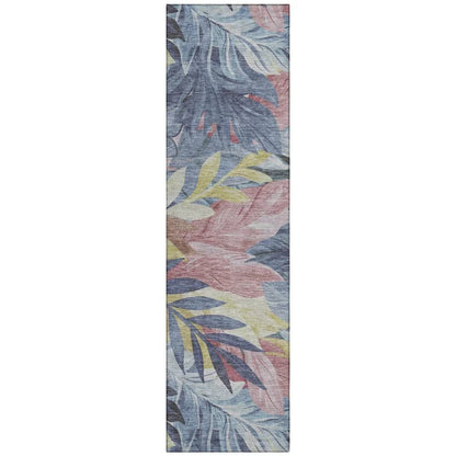Warpella Blue Washable Indoor - Outdoor Rug - LOOMLAN - LOOMLAN Rugs - Outdoor Rugs