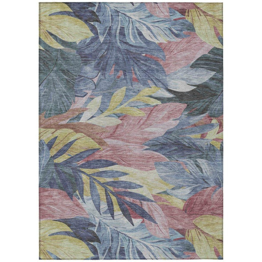 Warpella Blue Washable Indoor - Outdoor Rug - LOOMLAN - LOOMLAN Rugs - Outdoor Rugs