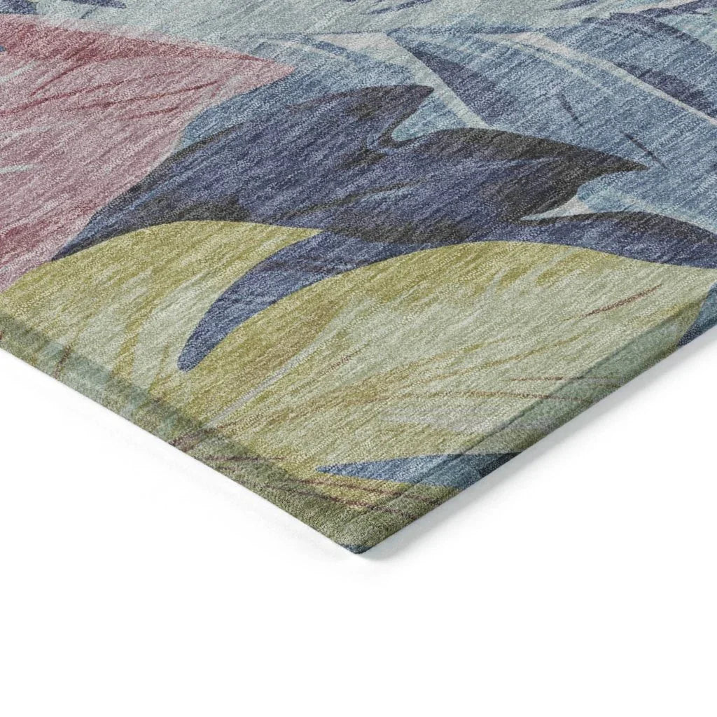 Warpella Blue Washable Indoor - Outdoor Rug - LOOMLAN - LOOMLAN Rugs - Outdoor Rugs