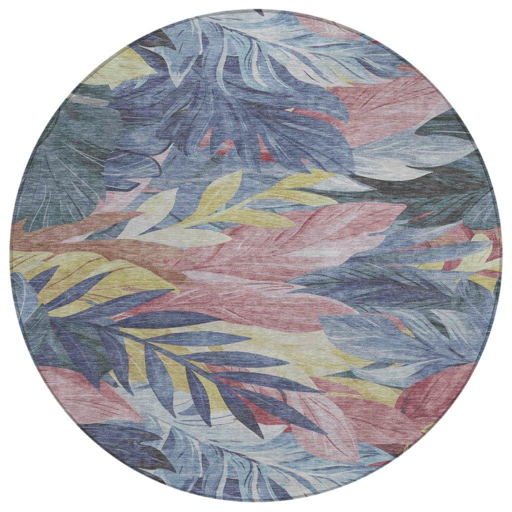 Warpella Blue Washable Indoor - Outdoor Rug - LOOMLAN - LOOMLAN Rugs - Outdoor Rugs