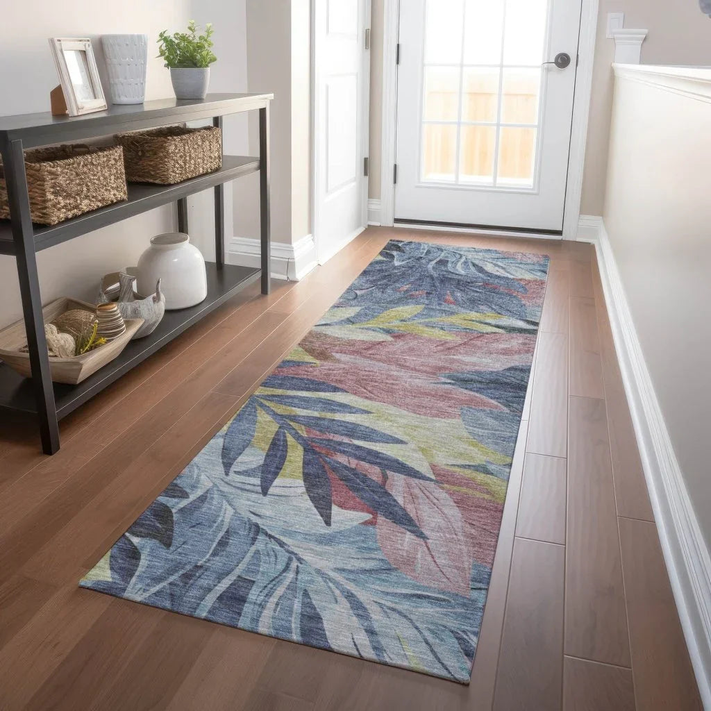 Warpella Blue Washable Indoor - Outdoor Rug - LOOMLAN - LOOMLAN Rugs - Outdoor Rugs