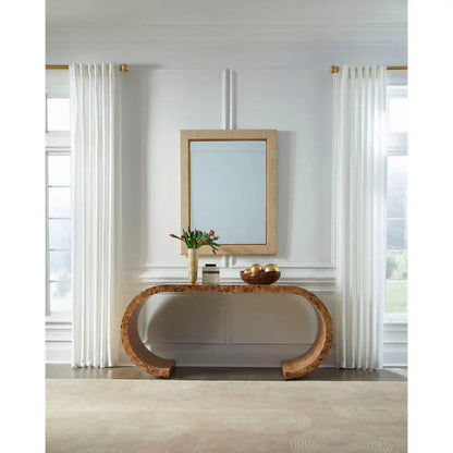 Warwick Raffia Covered Frame Wall Mirror - LOOMLAN - Chelsea House - Wall Mirrors