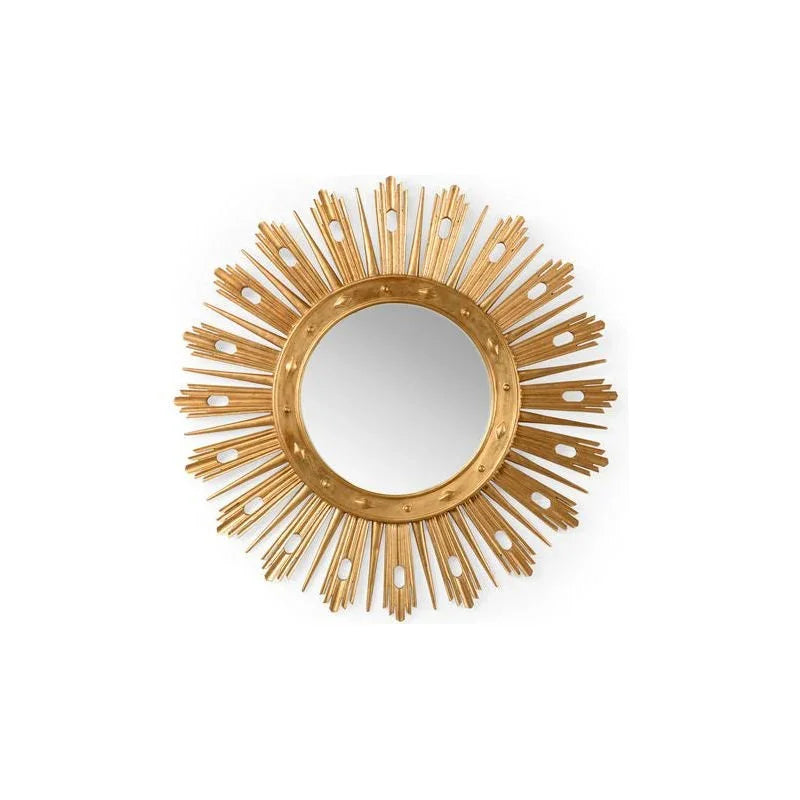 Wasden Round Wall Mirror - Gold - LOOMLAN - Chelsea House - Wall Mirrors