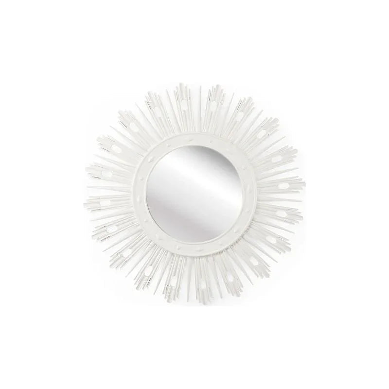 Wasden White Lacquer Wall Mirror - LOOMLAN - Chelsea House - Wall Mirrors