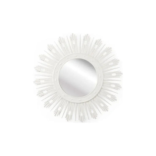 Wasden White Lacquer Wall Mirror - LOOMLAN - Chelsea House - Wall Mirrors