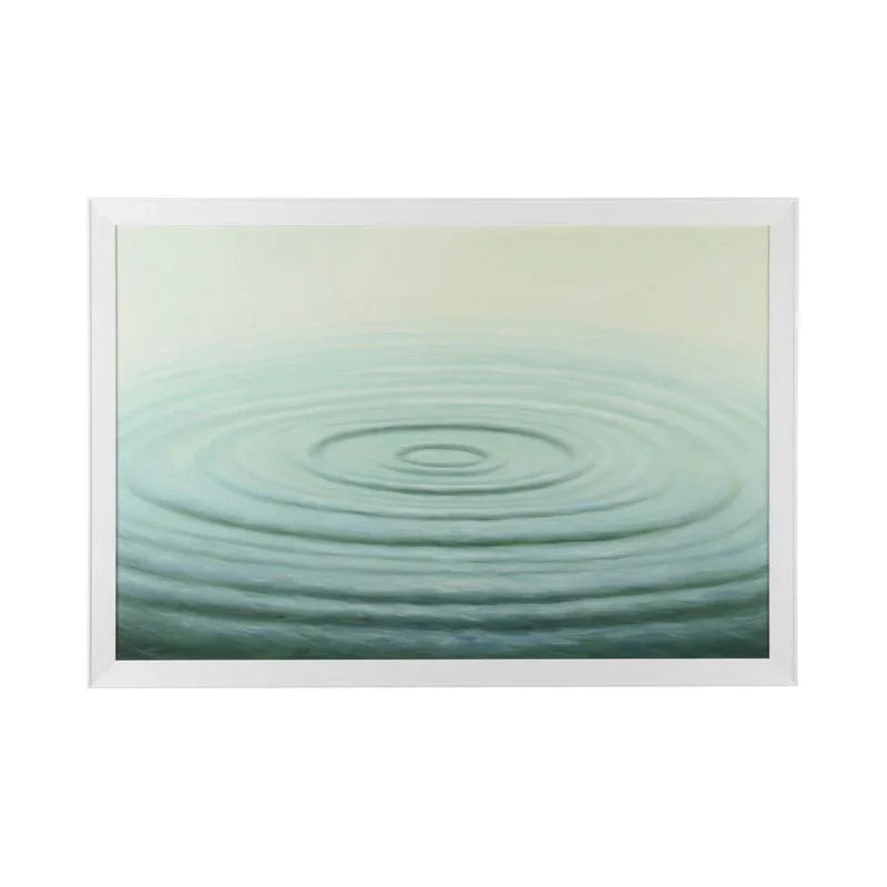 Water I Hand Painted White Frame Artwork-Framed Wall Art-Chelsea House-LOOMLAN
