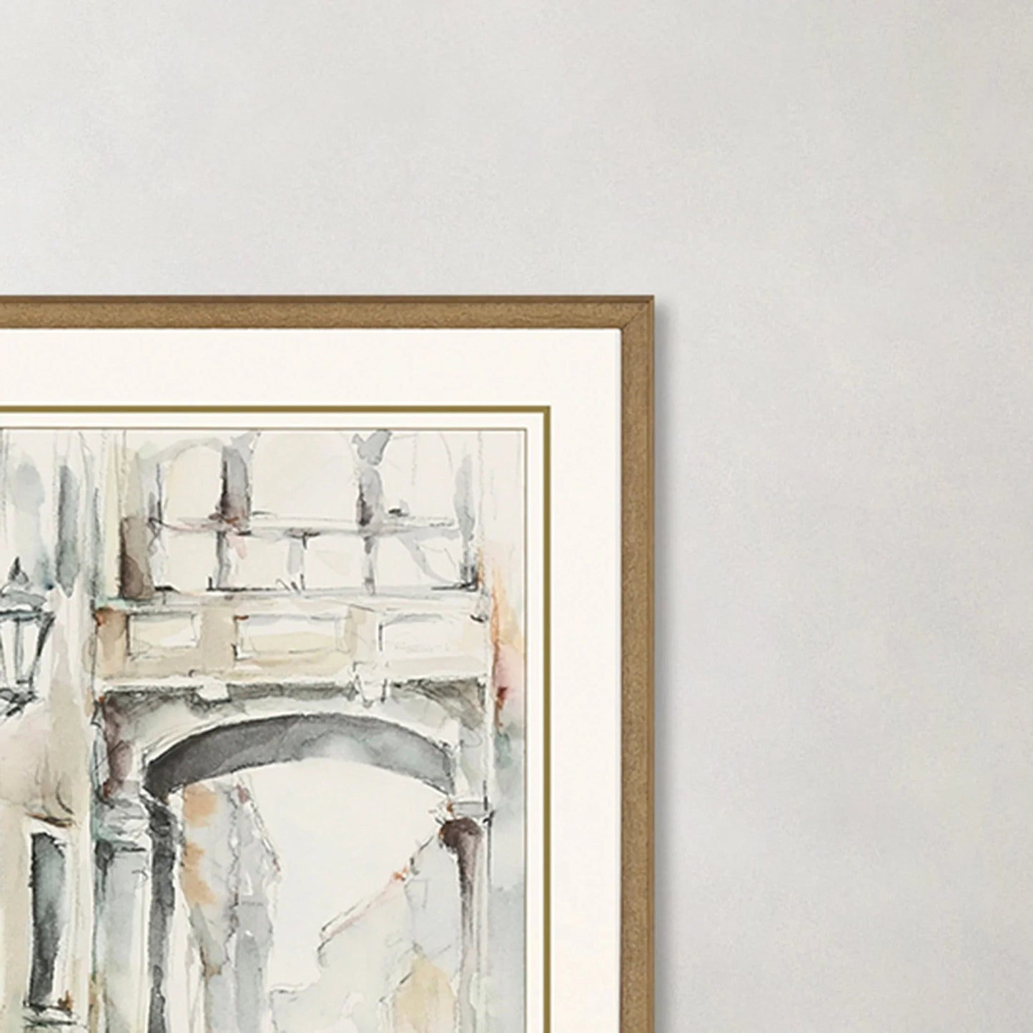 Watercolor Arches Wood Framed Wall Art 2PC