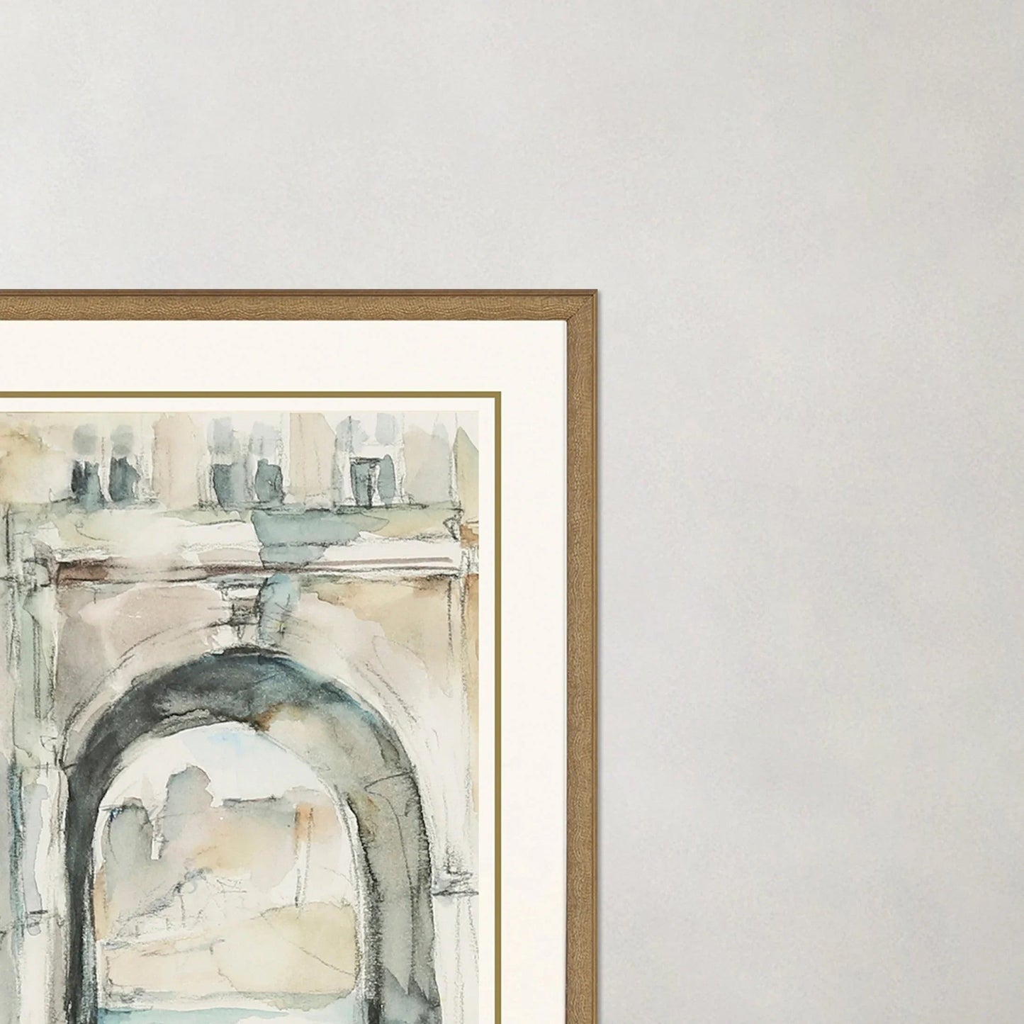 Watercolor Arches Wood Framed Wall Art 2PC