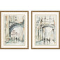Watercolor Arches Wood Framed Wall Art 2PC